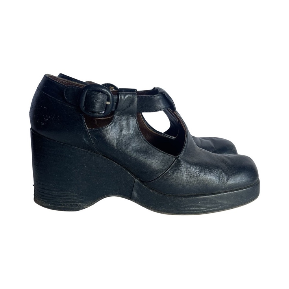 Black leather loafers size clogs size 9